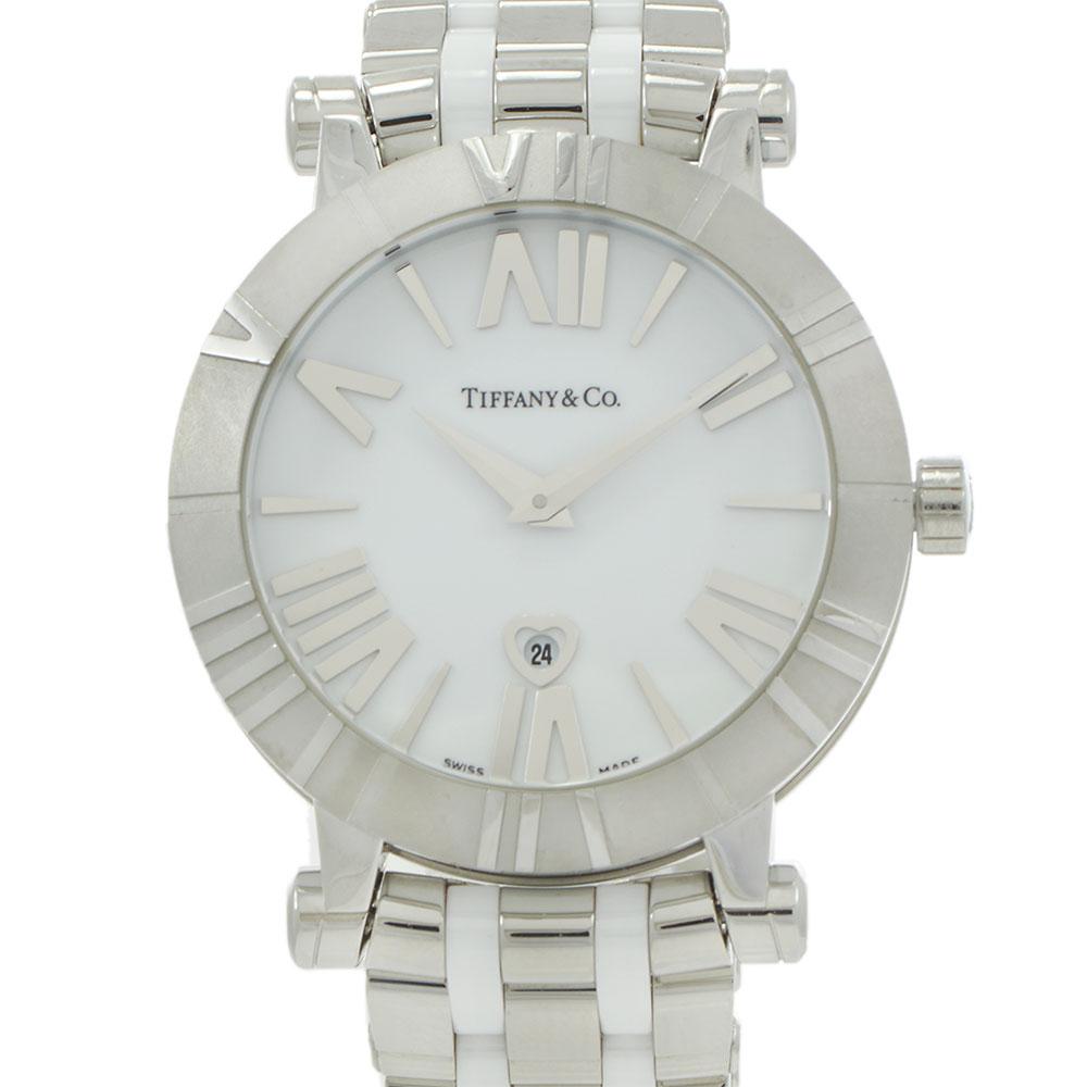 Tiffany & Co. Atlas Z1301.11.11A20A00A Date White Dial