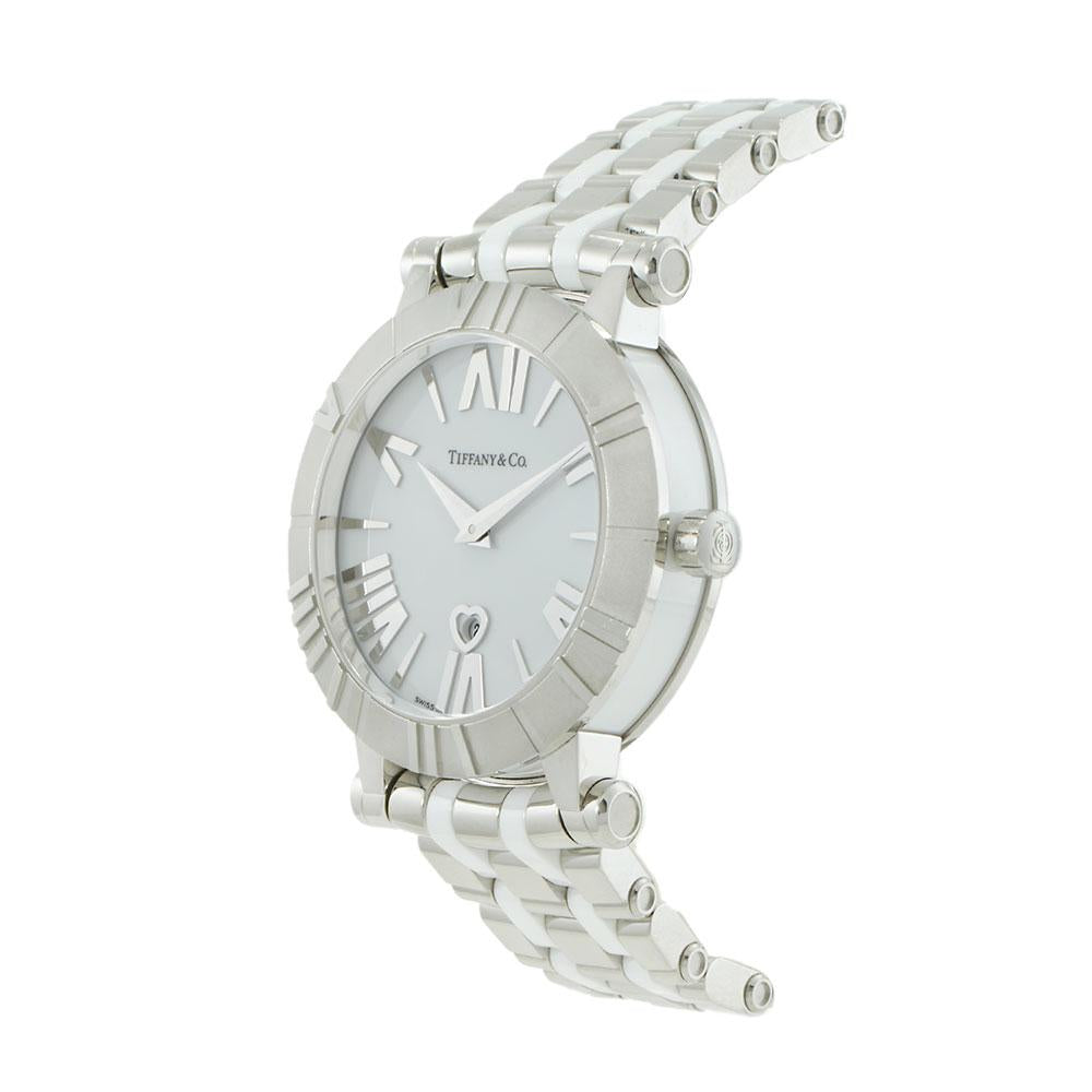 Tiffany & Co. Atlas Z1301.11.11A20A00A Date White Dial