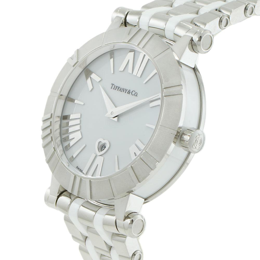Tiffany & Co. Atlas Z1301.11.11A20A00A Date White Dial