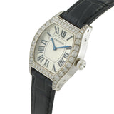 Cartier Tortue 18KT White Gold Diamond Case 34 x 28MM – Manual Wind