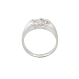14KT White Gold Men’s Vintage Diamond Ring