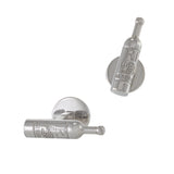 Louis Martin Sterling Silver Wine Bottle Cufflinks