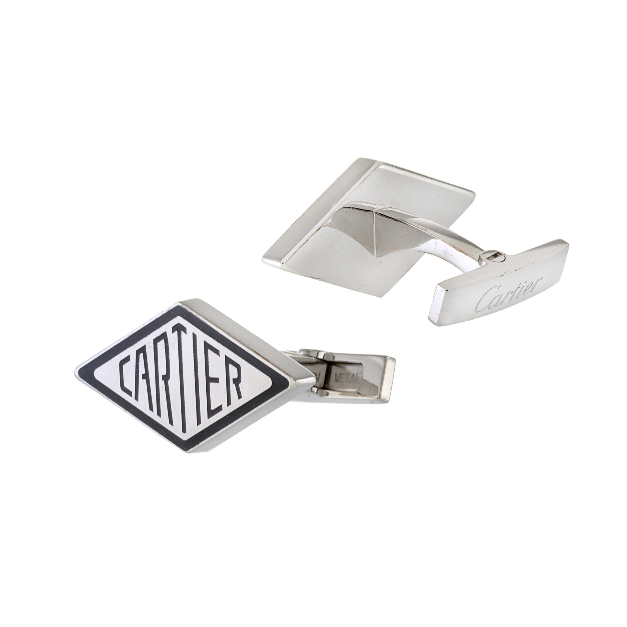 Vintage .925 Silver Signed Cartier Cufflinks