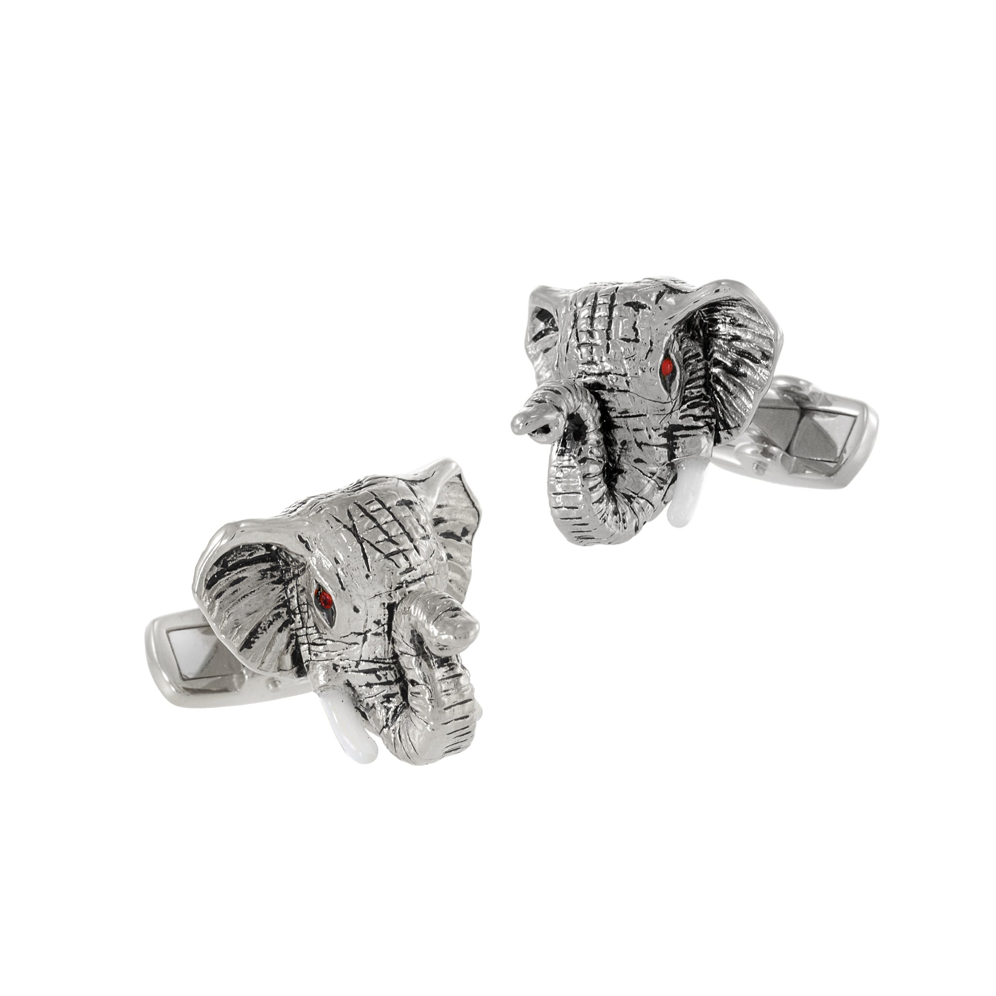 Louis Martin's Sterling Silver Elephant Head Cufflinks