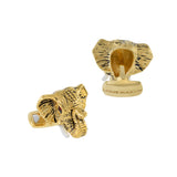 Louis Martin Vermeil Elephant Head Cufflinks