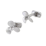 Louis Martin Sterling Silver Boat Propeller Cufflinks