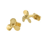 Louis Martin Vermeil Boat Propeller Cufflinks