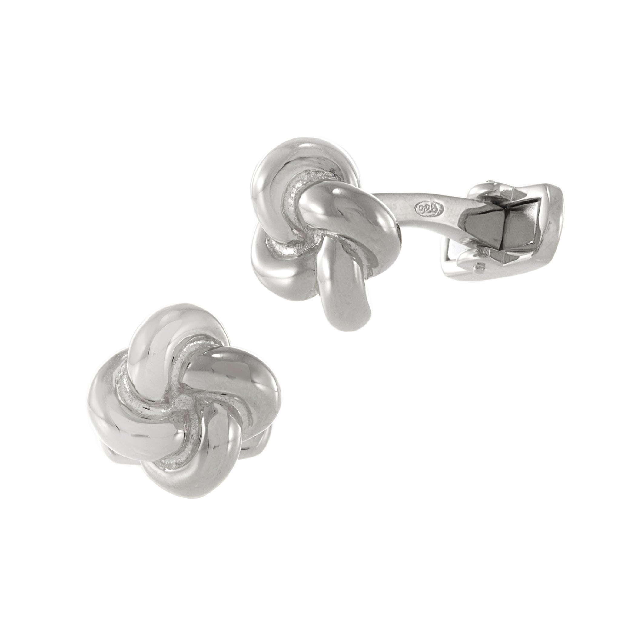 Louis Martin Sterling Silver Knot Cufflinks