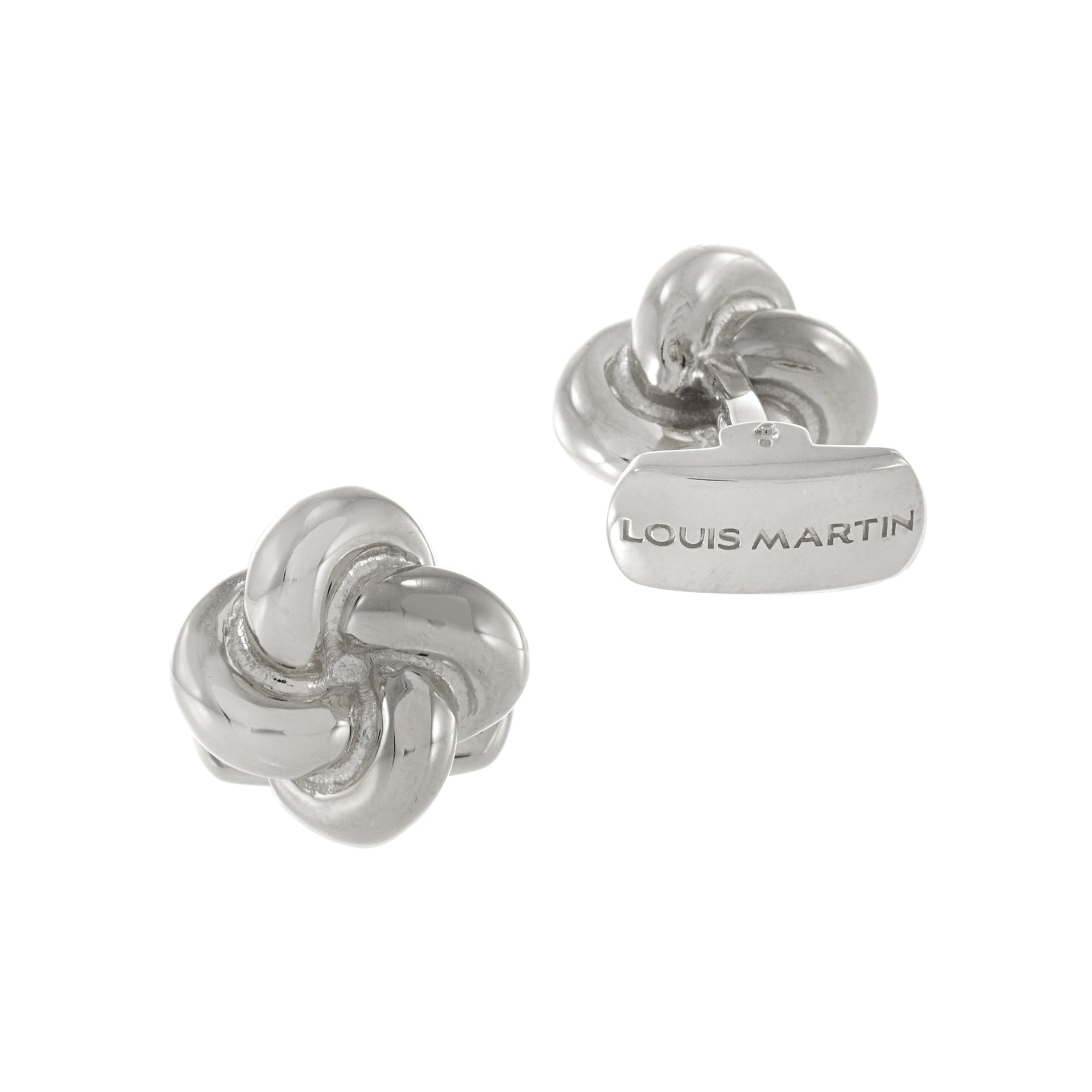 Louis Martin Sterling Silver Knot Cufflinks