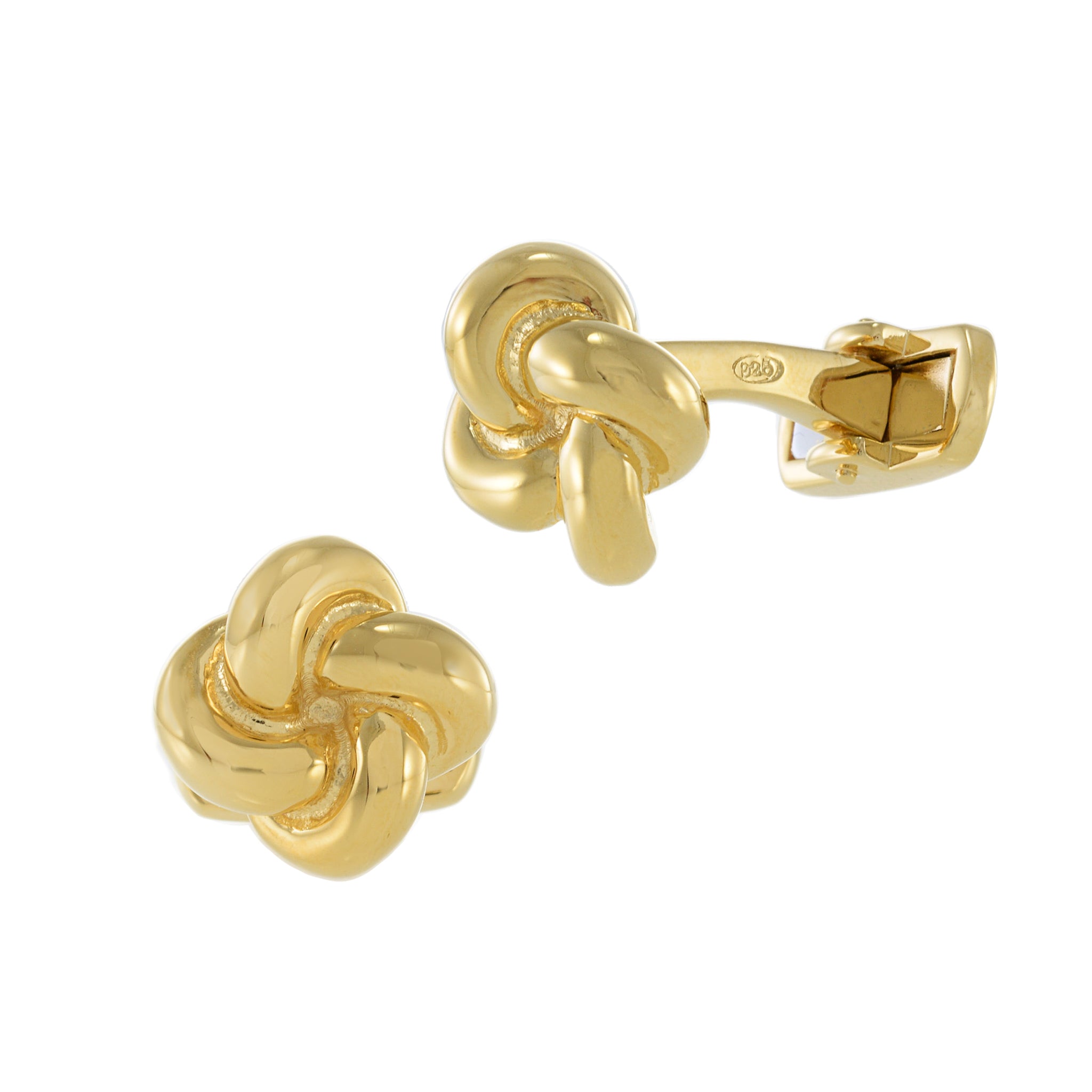 Louis Martin 18KT Yellow Gold Vermeil Knot Cufflinks