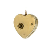 Vintage Rare 14KT Yellow Gold Hand-Wind Music Heart Box Pendant