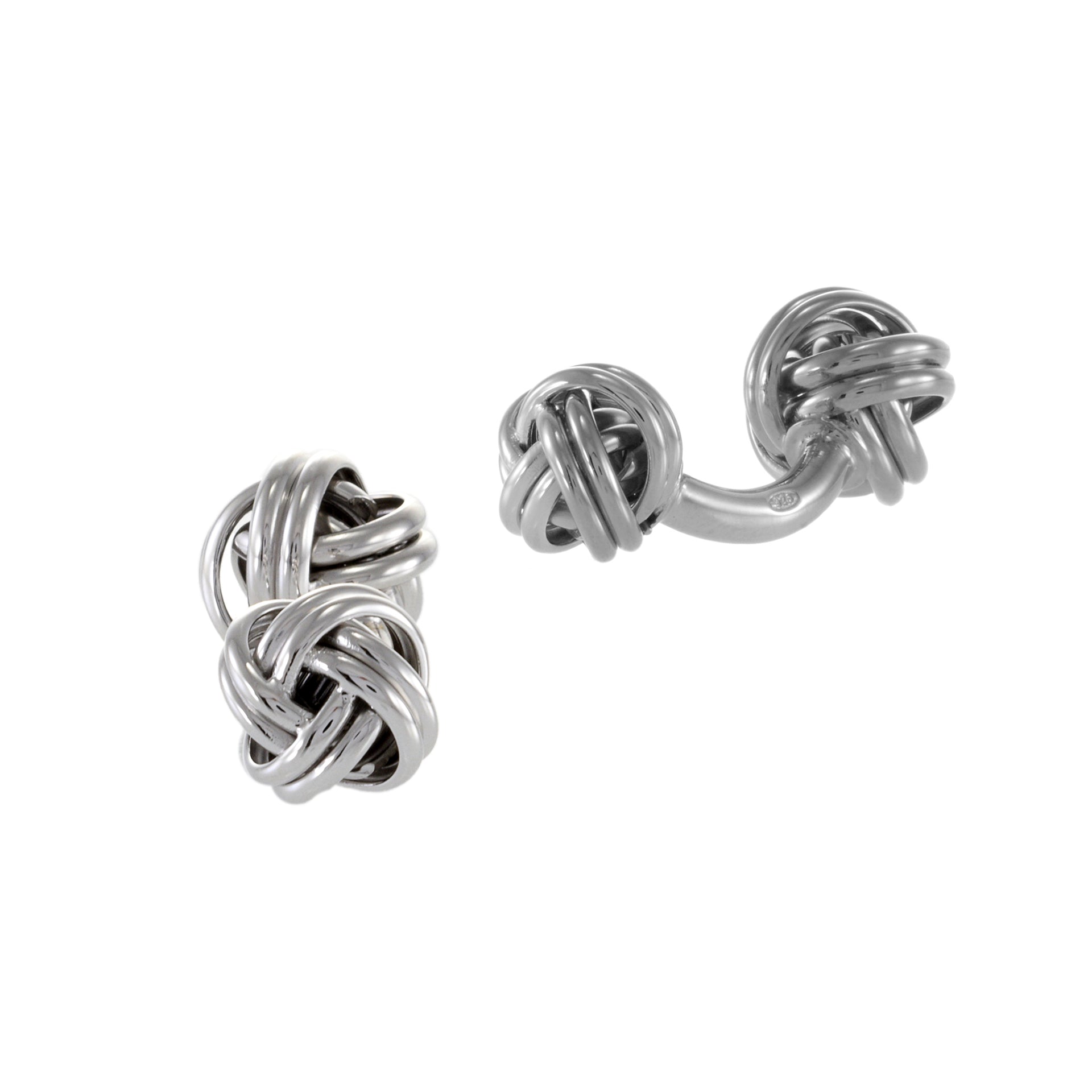 Louis Martin Sterling Silver Knot Cufflinks