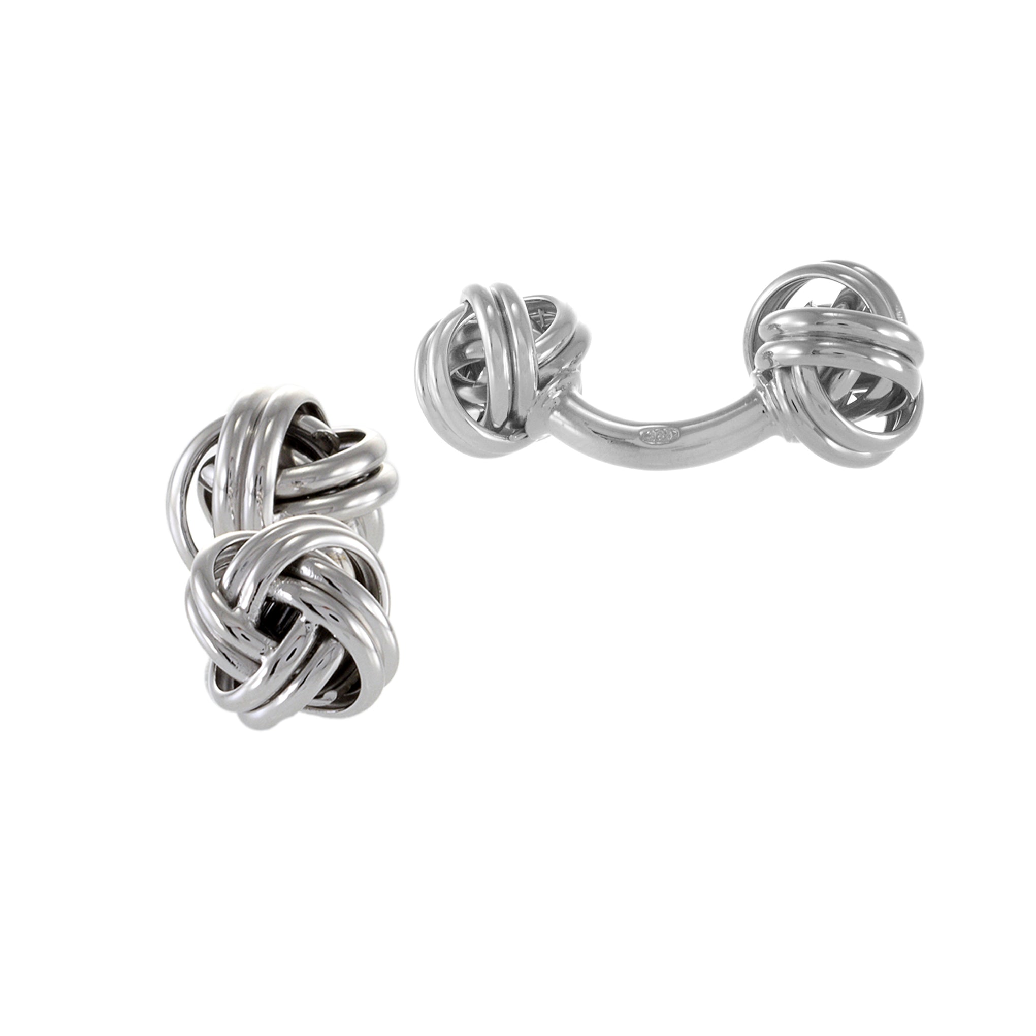 Louis Martin Sterling Silver Knot Cufflinks