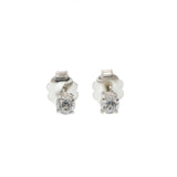 14KT White Gold Lab Grown Diamond Stud Earrings – 0.25CTW
