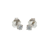 14KT White Gold Lab Grown Diamond Stud Earrings – 0.25CTW