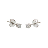 14KT White Gold Lab Grown Diamond Stud Earrings – 0.25CTW