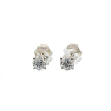 14KT White Gold Lab Grown Diamond Stud Earrings – 0.50CTW