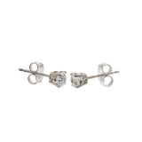 14KT White Gold Lab Grown Diamond Stud Earrings – 0.50CTW