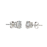 14KT White Gold Lab Grown Diamond Stud Earrings – 2.00CTW