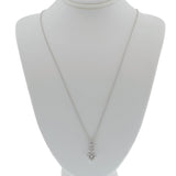 Graduated Three-Stone Lab-Grown Diamond Pendant Necklace