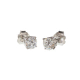 14KT White Gold Lab Grown Diamond Stud Earrings – 1.00CTW
