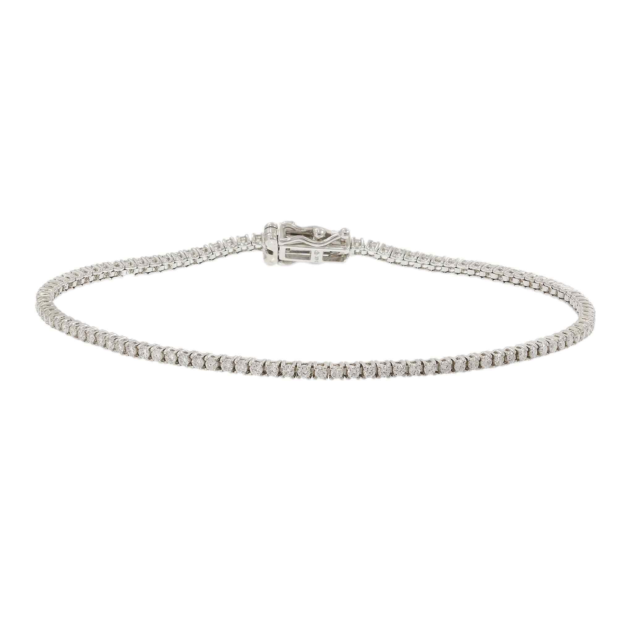 Lab Grown Diamond Tennis Bracelet in 14KT White Gold - 1.00CT