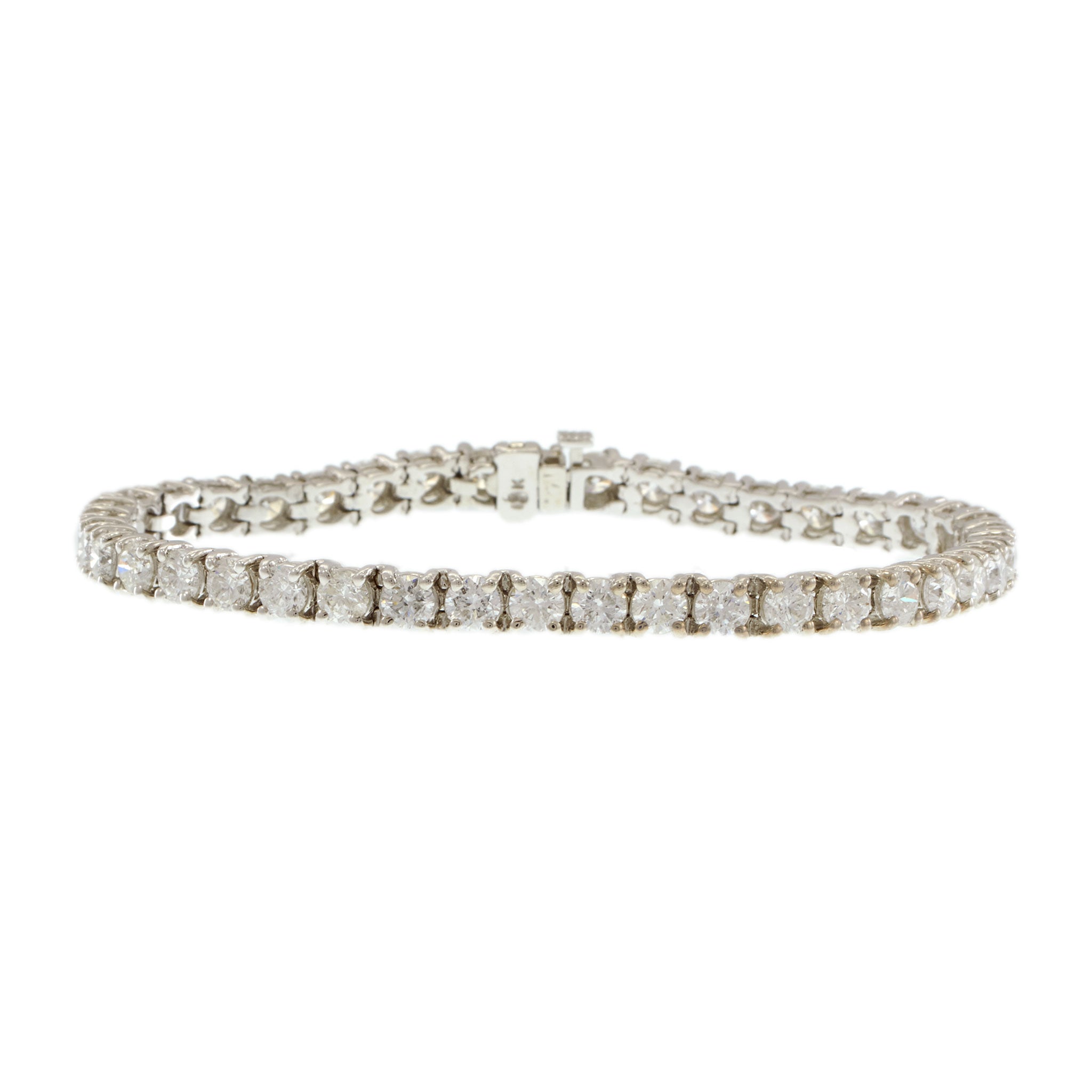 18KT White Gold Diamond Tennis Bracelet