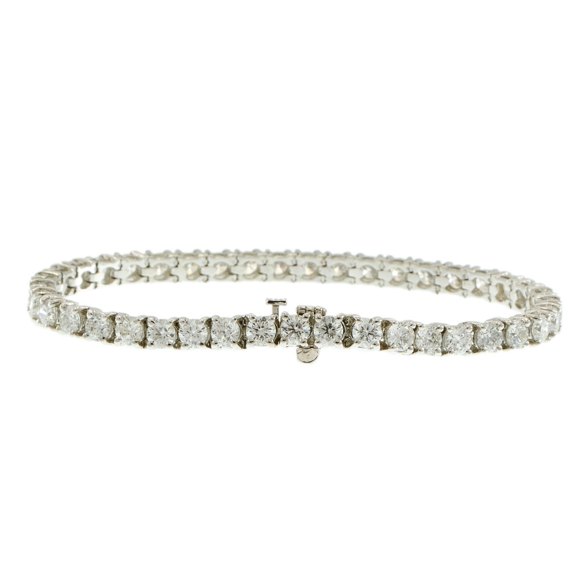 18KT White Gold Diamond Tennis Bracelet