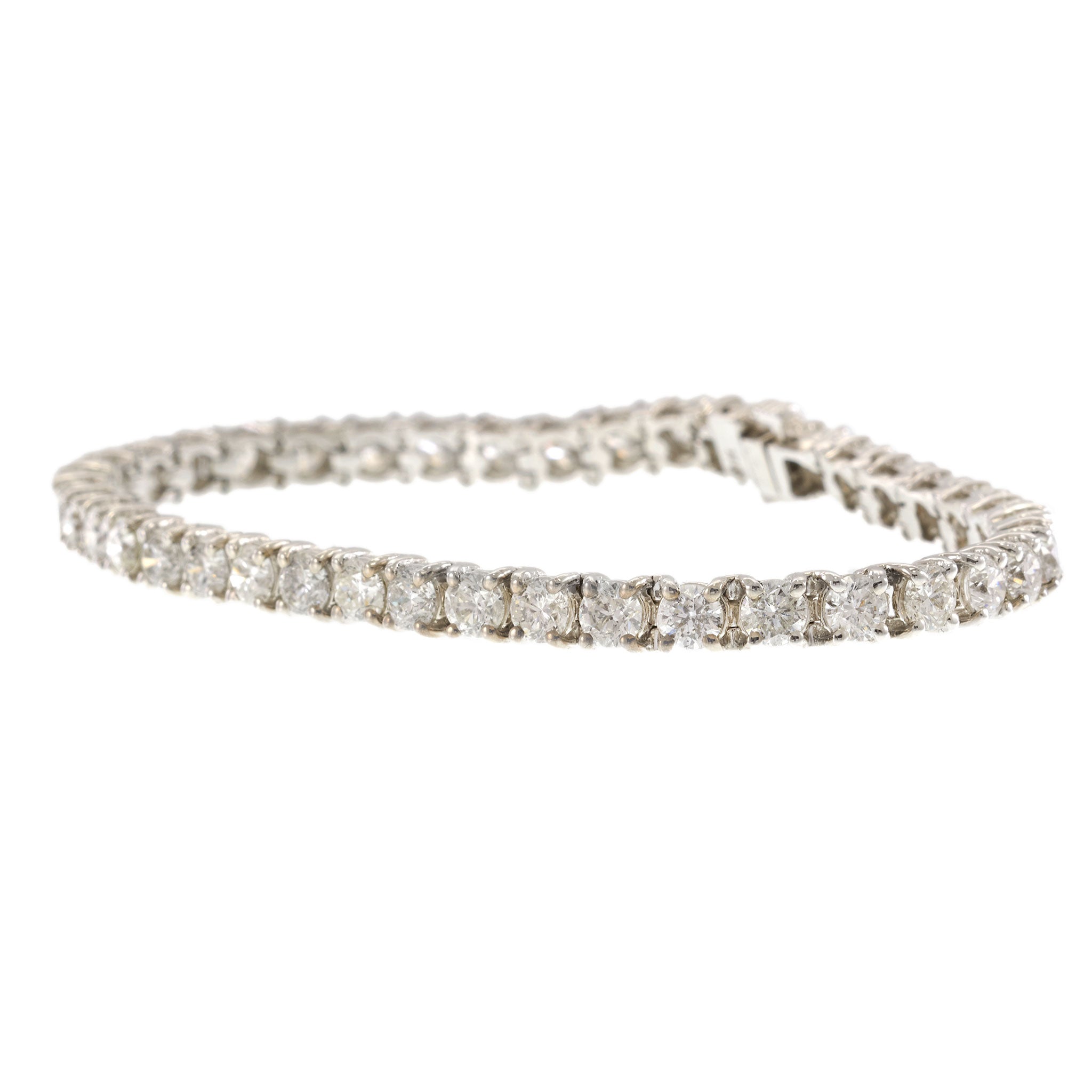 18KT White Gold Diamond Tennis Bracelet