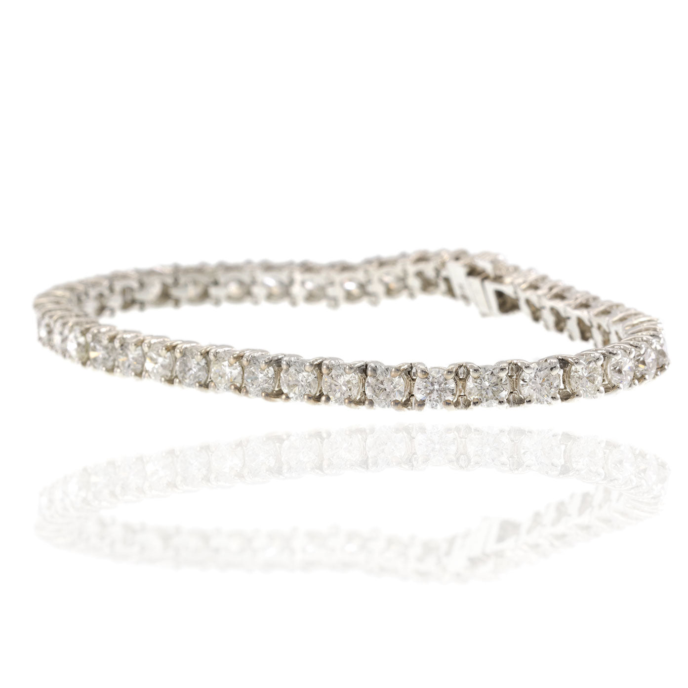 18KT White Gold Diamond Tennis Bracelet
