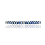 18KT White Gold Oval Sapphire And Diamond Bracelet