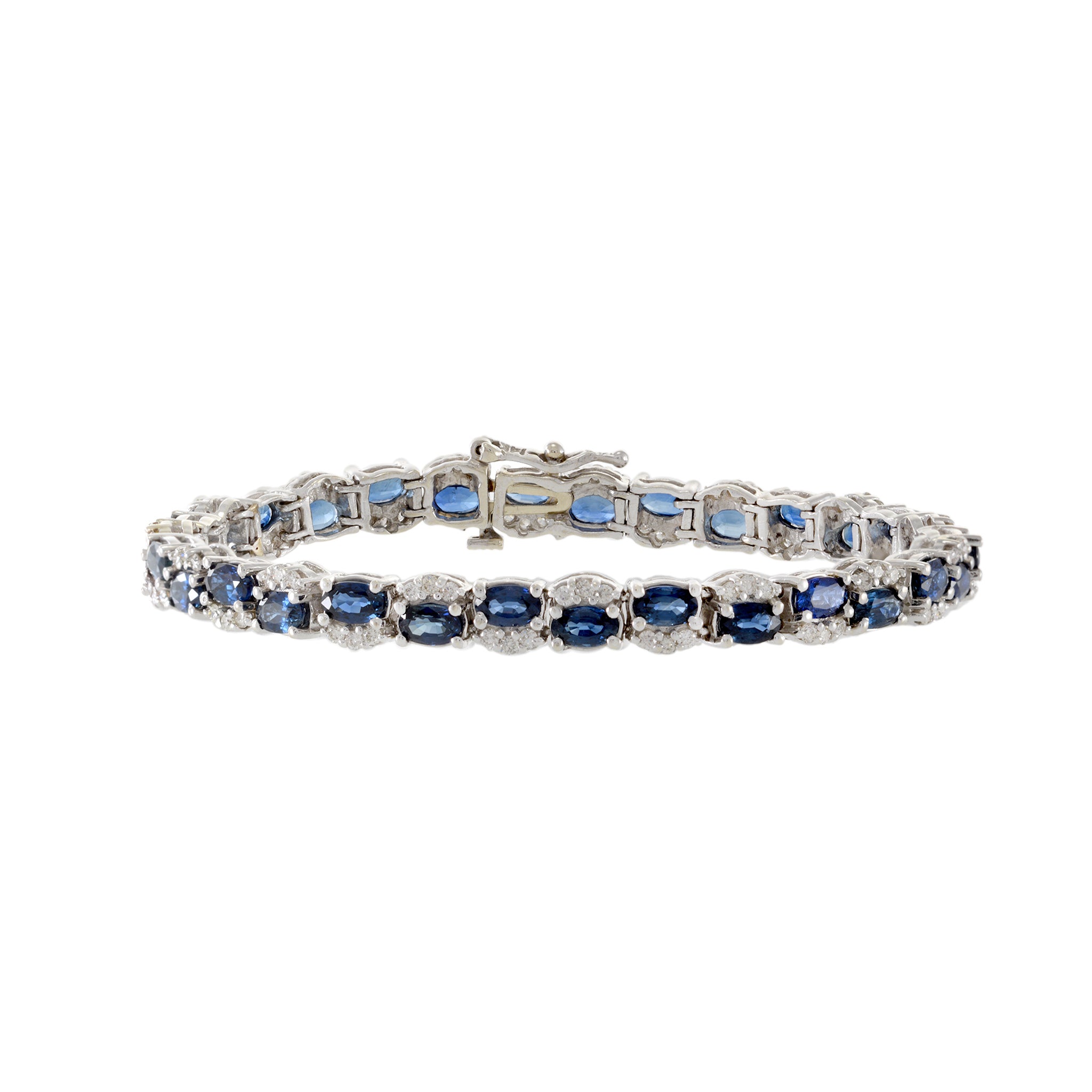 Estate Sapphire and Diamond Bracelet