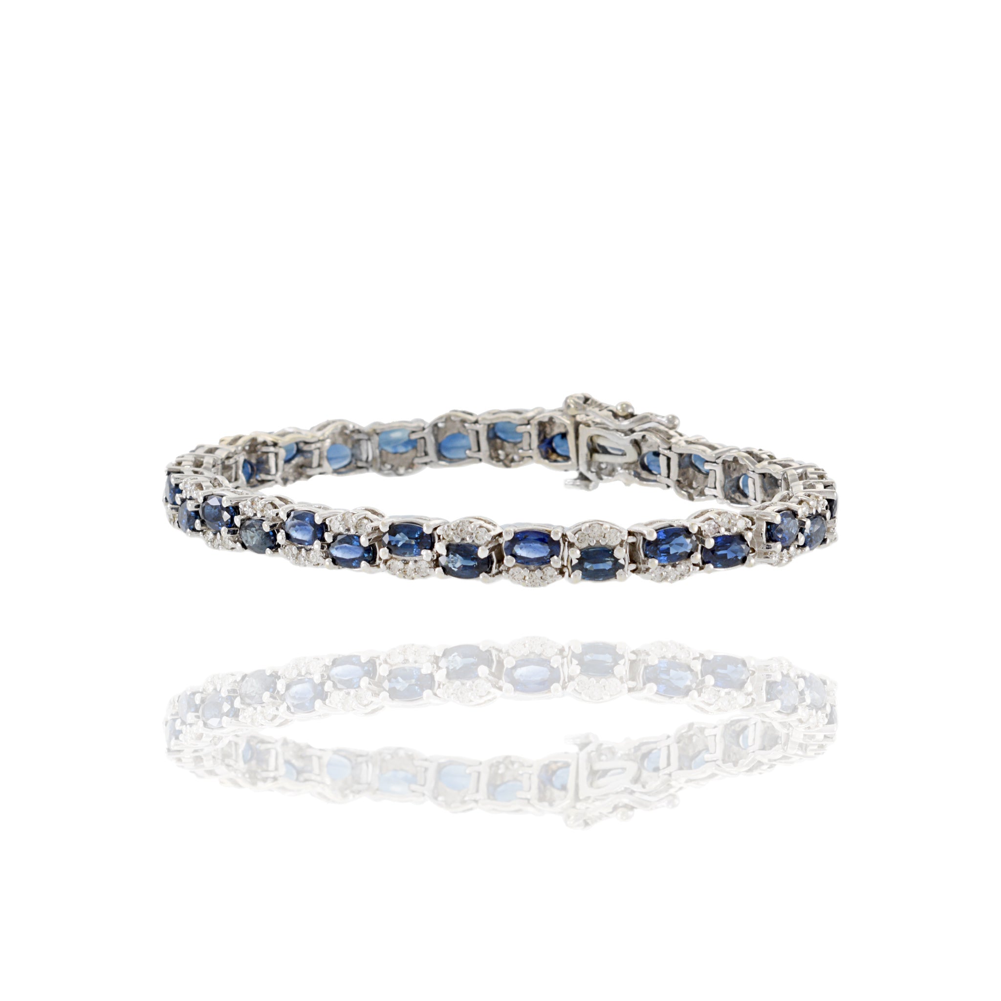 Estate Sapphire and Diamond Bracelet