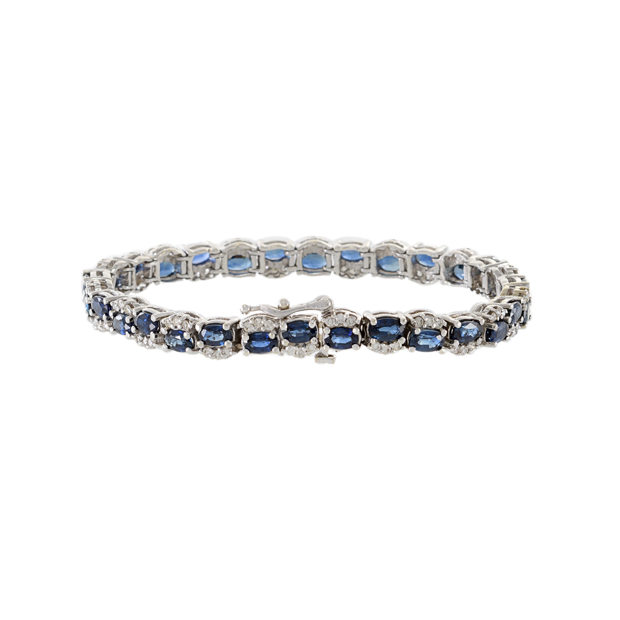 Estate Sapphire and Diamond Bracelet