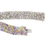 18KT Multi Cut Natural Sapphire and Diamond Bracelet