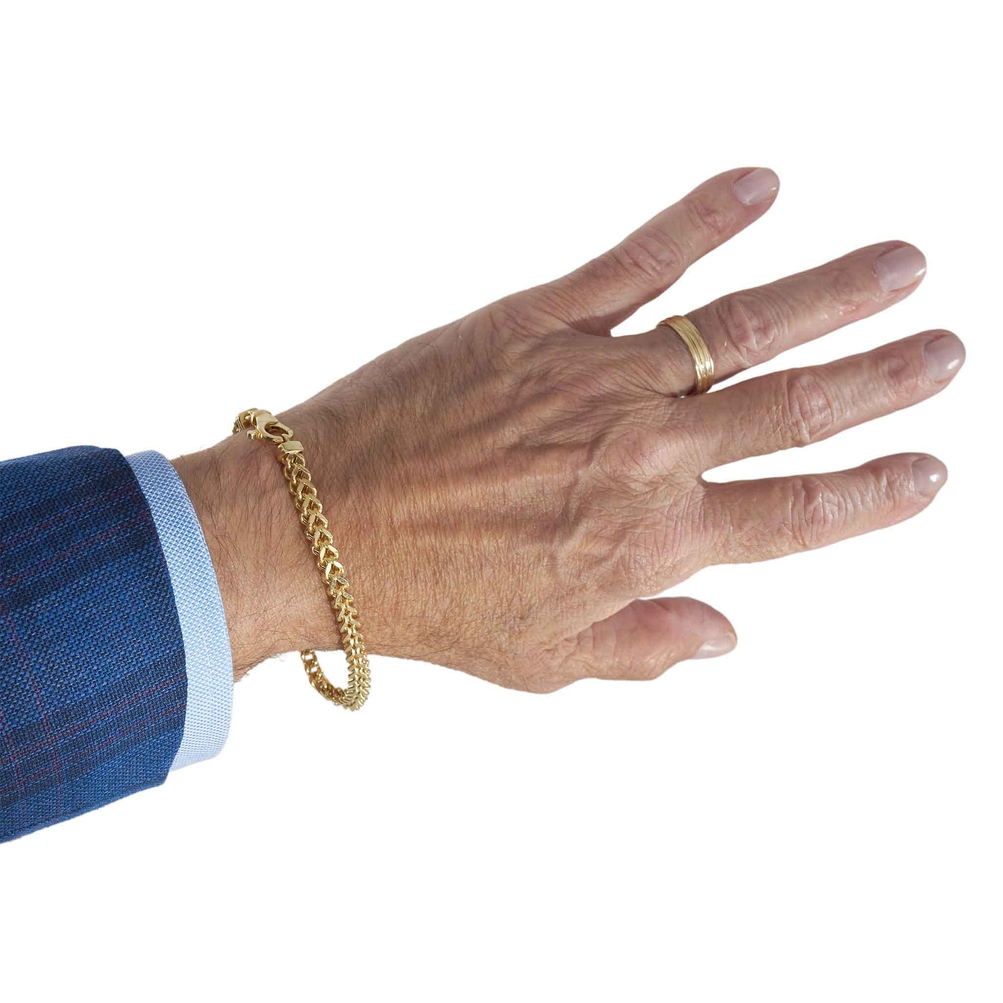 14KT Yellow Gold Franco Chain Bracelet