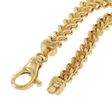 14KT Yellow Gold Franco Chain Bracelet