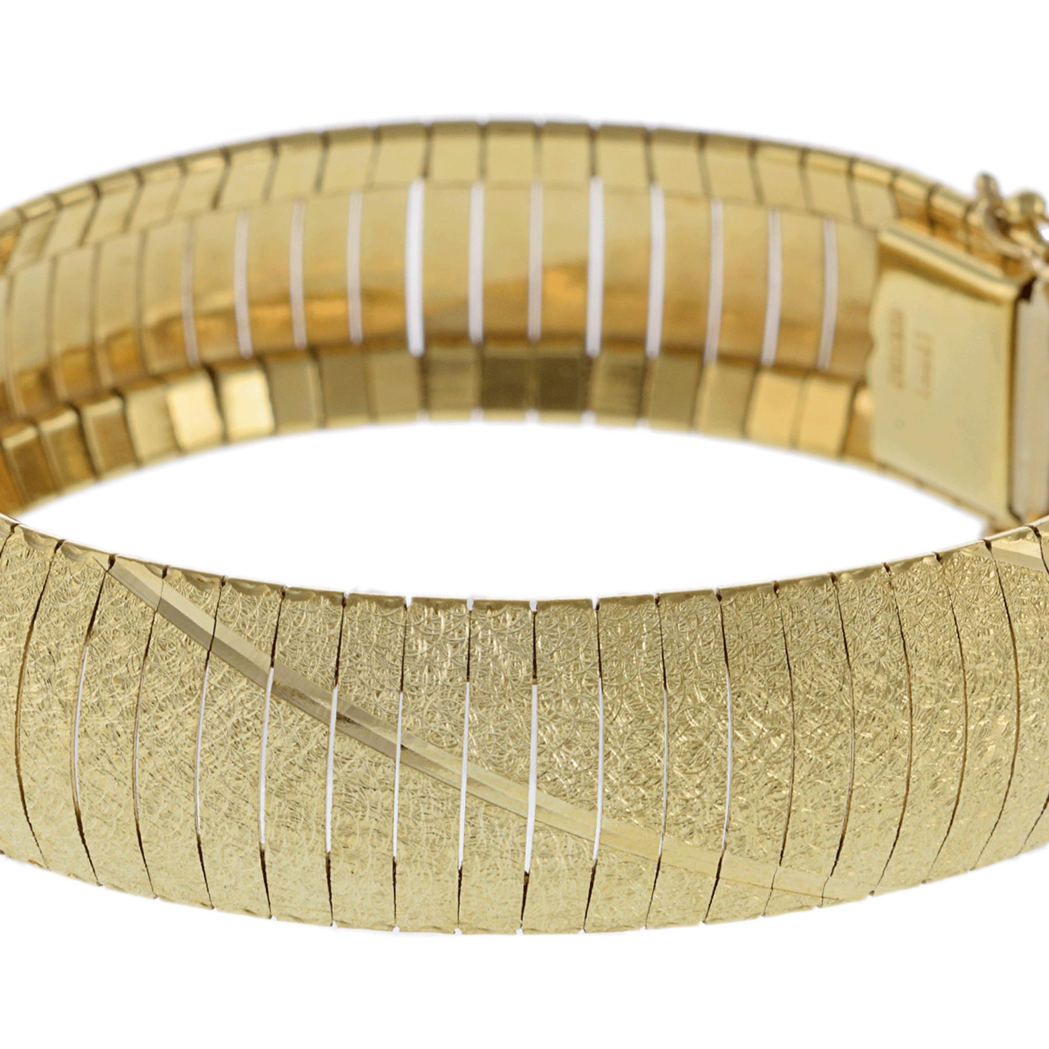 Vintage 14KT Yellow Gold Omega Link Bracelet