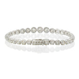 14KT White Gold 7.00ct-tw Graduated Diamond Tennis Bracelet