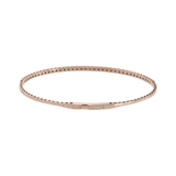 14KT Pink Gold and Round Cut Diamond "Flex" Bangle