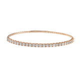 14KT Rose Gold Diamond Flex Bangle