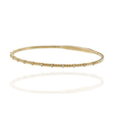 14KT Yellow Gold Alternating Diamond Flex Bangle