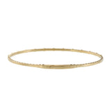 14KT Yellow Gold Alternating Diamond Flex Bangle