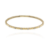 14KT Yellow Gold Diamond Flex Bangle