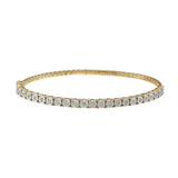 .50 CT Diamond Flex Bangle Bracelet in 14KT Yellow Gold