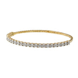 .50 CT Diamond Flex Bangle Bracelet in 14KT Yellow Gold