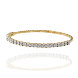 .50 CT Diamond Flex Bangle Bracelet in 14KT Yellow Gold