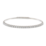 14KT White Gold Diamond Flex Bangle (3 ct. tw.)