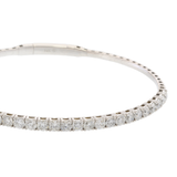 14KT White Gold Diamond Flex Bangle (3 ct. tw.)