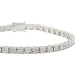 14KT White Gold Diamond Tennis Bracelet - 3.05 CT